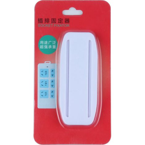 Support Pour Prise - Adhésif Sans Perçage - Pour Câbles Électriques et Prises - Cuisine Salle De Bain Closet - 5 Pièces (1/4)