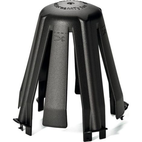 HellermannTyton Deckenabstandhalter sw, PA66GF15 BK 10 SpotClipII 148-00098