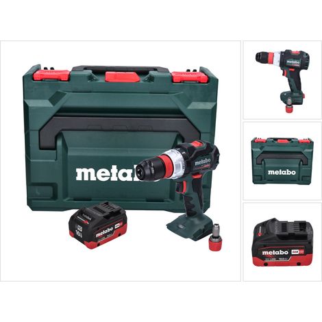 Metabo BS 18 LT BL Q Perceuse-visseuse sans fil 18 V 75 Nm Brushless + 1x batterie 10,0 Ah + metaBOX - sans chargeur