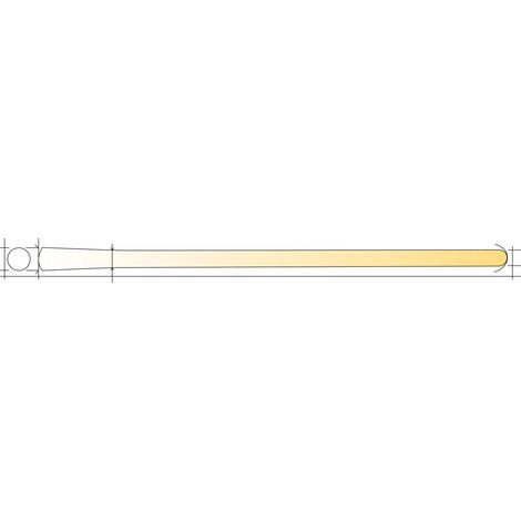 MANCHE DE PIOCHE BOIS DUR TP OEIL ROND D 50 L. 0,90 M - 34TP90 - JACQUENET MALIN (1/2)