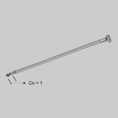 FLESSIBILE INOX PER MONOCOMANDO CORTO - F 3/8 x M 10 cm 70