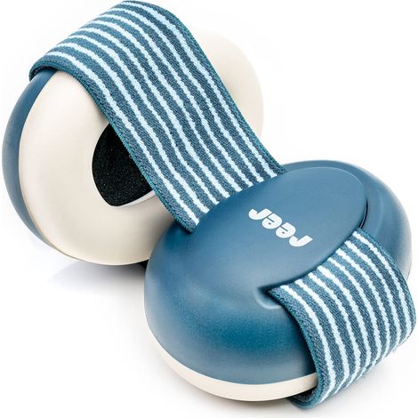 reer GmbH 53063 Silentguard, Protezione dell'udito per Bambini, per la Testa Sensibile del Bambino, Blu (1/5)