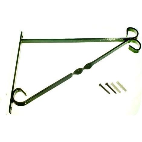 One Stop DIY Lot de 3 supports muraux en plastique Vert 300 mm