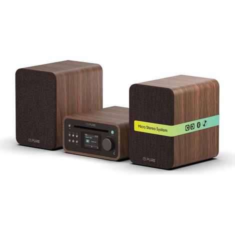 Pure Classic Stereo Mini Microsistema audio per la casa 40 W Marrone, Noce (1/3)