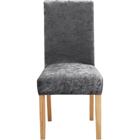 Dekorativer, dehnbarer Stuhlbezug aus rotem Samt für das Wohnzimmer, optimaler Schutz, elastisches Material, 2er-Set