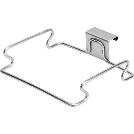 Porte-sacs poubelle argenté pour placard de cuisine, à suspendre (1/3)