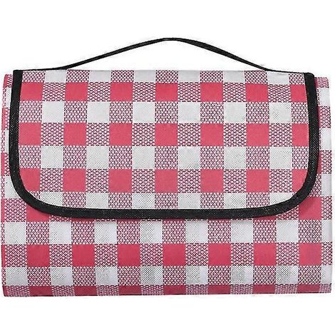 Picknickkorb aus gewebtem Naturrattan mit Doppelgriffen und Deckel, ideal für diverse Zwecke wie Lebensmittel, Obst und Brot. Auch als Aufbewahrungsbox geeignet. 90 x 150 cm, rosa.