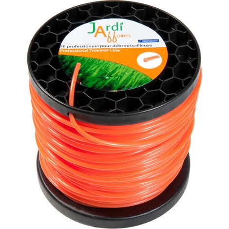 – Fil rond pour débroussailleuse 2,4mm x 200 mètres – Coupe nette pour terrains accidentés – Qualité professionnelle – Bobine 1kg (1/3)