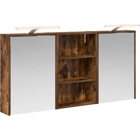 Maison Exclusive - Set di Armadi da Bagno con lo scaffale 3 pcs 126 x 16 x 62.5 cm