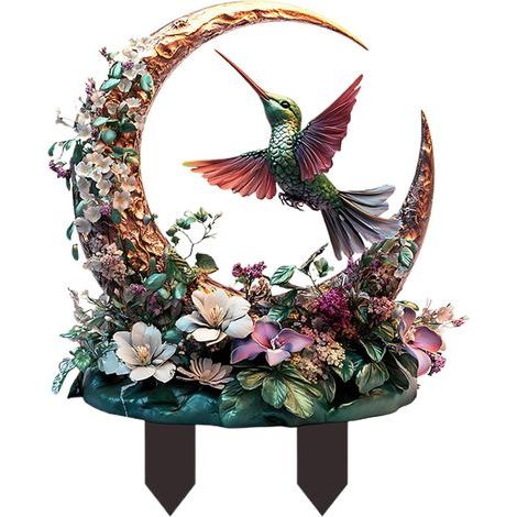 für den Garten Gartenpfähle für Vögel Skulptur Rasen (1/5)