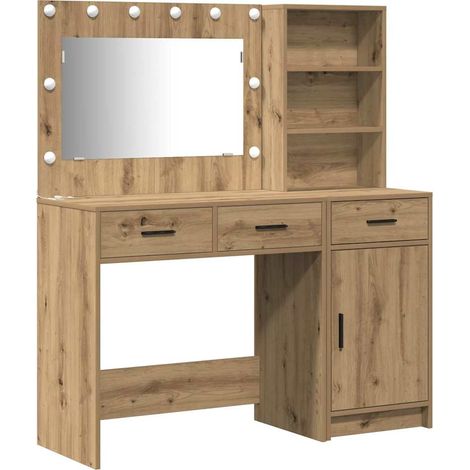 Maison Exclusive - Tavolo da Trucco con cassetto 2 pcs Marrone Legno multistrato