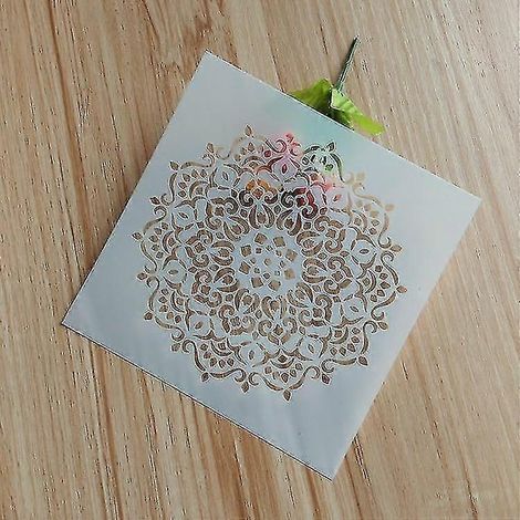 Datura Template Diy Plastic Wall Spray Painting Template (1/4)