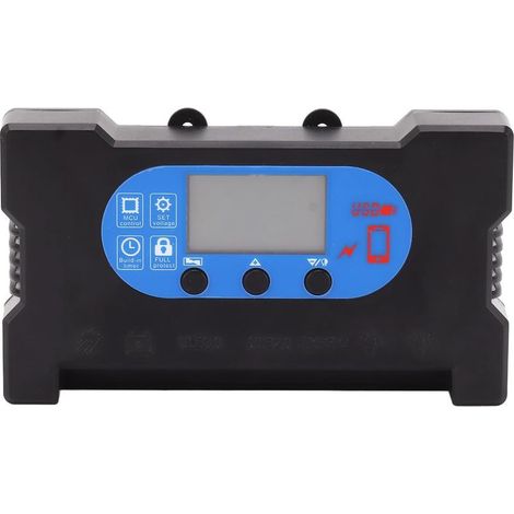 Regolatore di carica per pannelli solari da 30 A, doppie porte USB Type-C, riconoscimento automatico, regolatore di carica solare, azionamento diretto per pannelli fotovoltaici (1/4)