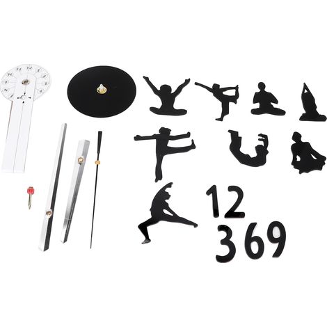 Horloge Murale Design Silencieuse Sans Cadre pour Salon et Bureau - Décoration Moderne (1/5)