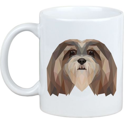 Tazza Lhasa Apso con foto e scritta cane geometrico Art-Dog (1/5)