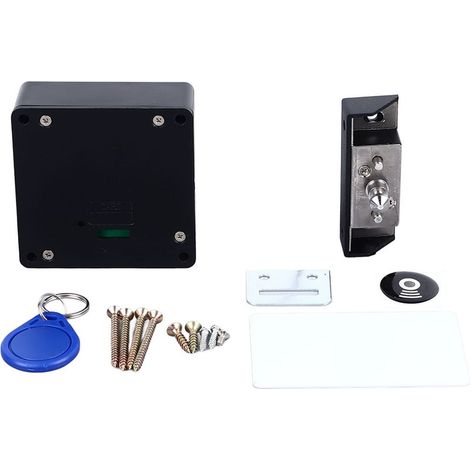 Unsichtbares Möbelschloss mit NFC-Induktionssensor, diskretes und sicheres Design für Schubladen, Schiebetüren und Schränke, bohrfreie Montage, robustes ABS-Material (1/5)