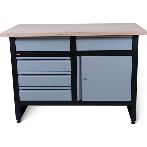 STIER Werkbank Basic, mit 5 Schubladen (1/3)