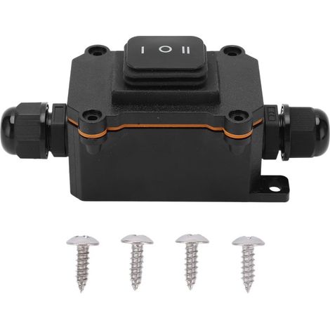 Interrupteur à bascule 3 positions marche/arrêt/marche 12V 16A IP68 étanche universel pour voiture bateau bateau RV (1/5)