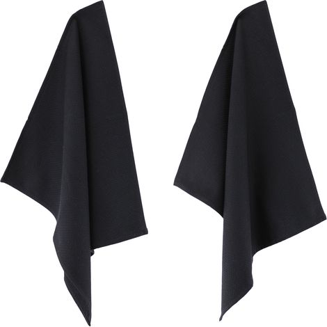 Lot de 2 torchons cuisine nid d'abeille PURE KITCHEN WAFFLE (1/5)
