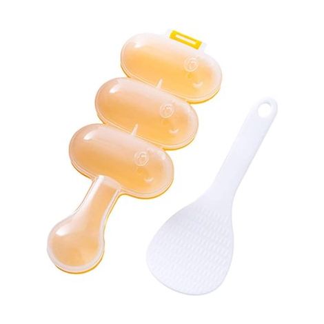 Molde para bolas de arroz con mini cuchara para arroz，lindo plato de sushi，moldes de arroz con pegamento para manualidades，utensilio de cocina (1/5)