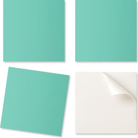 Azulejos de vinilo para pared, ideales para decoraci贸n de interiores moderna, color menta, 20x20x20 cm.