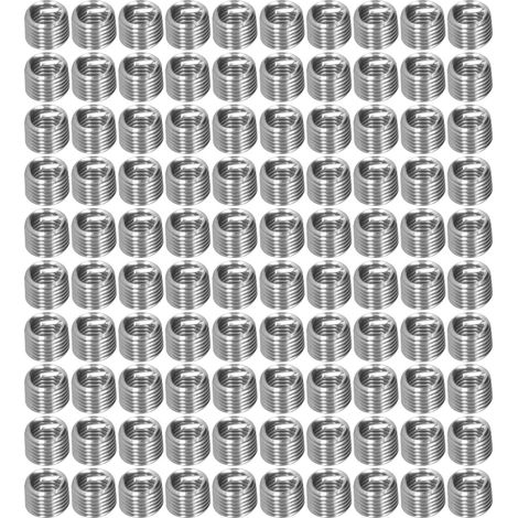[Thread Inserts] SUS304 Kit M6x1 100Pcs réparation filetage pour aluminium/femelle 1.5D/2D/3D (1/5)