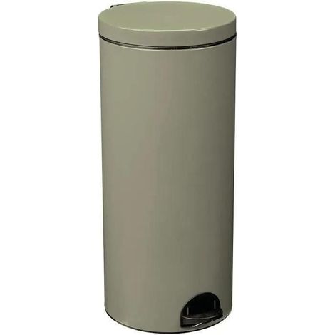 Rossignol Elora cubo de basura con pedal 30 L gris verde