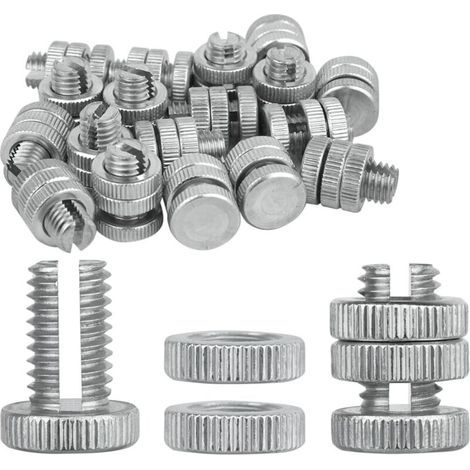 Connecteurs à boulon fendus pour clôtures électroniques - résistants à la corrosion, faciles à installer - lot de 20, argent