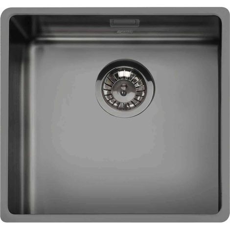 Evier Smeg Mira VSTR50DKX Inox PVD Noir - 000000 (1/2)