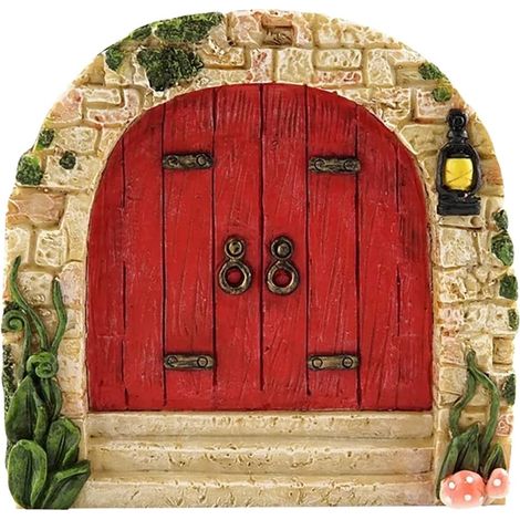 Porte de Fée Miniature, Accessoires Miniatures de Jardin Féerique pour Les Arbres Muraux de Chambre d'enfants (7) (1/5)
