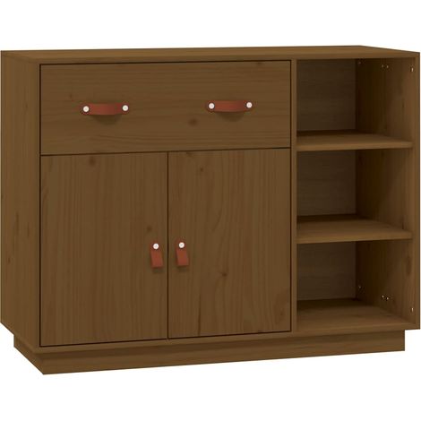 Maison Exclusive - Aparador de madera maciza de pino marrón miel (1/5)