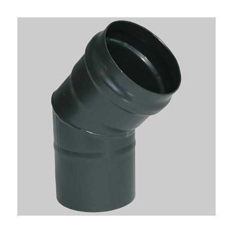Curva 45  ° Nera  dm 100 ang. 45  °     MADE IN ITALY