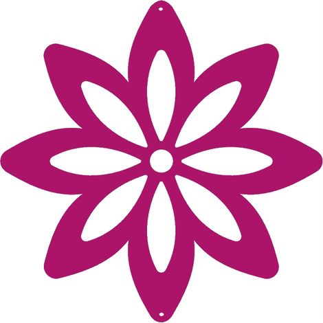 K3 FLOWER Anhänger, durchbrochene rosa Frühlingsdekoration