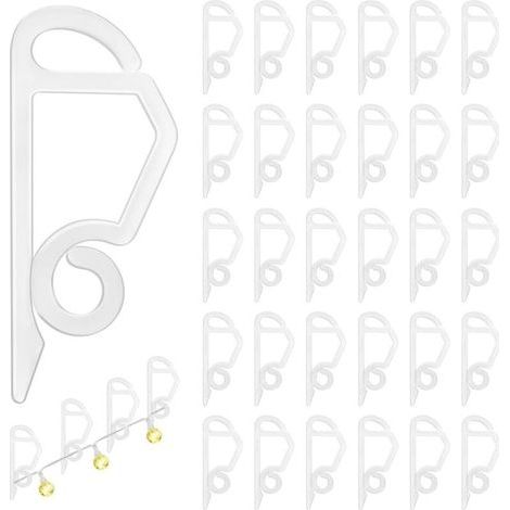 60pcs Crochets de Gouttière, Clip de Lumière de Noël Crochet, Gouttière Crochets Extérieurs, Lumière Extérieure Résistant aux Intempéries Clip de Lumière de Vacance pour Décoration de Noël (1/4)