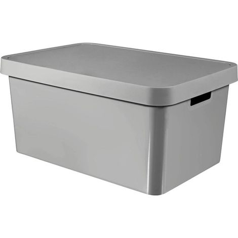 Curver - Set de 3 Cubos Organizadores Infinity - Color Gris (1/3)