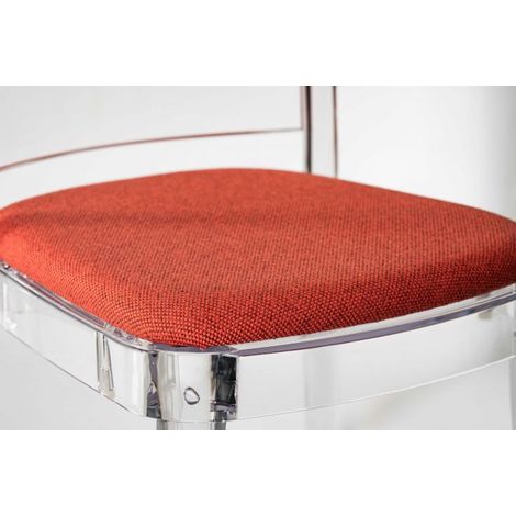 Cuscino TREVIRA Canvas per sedia Lucienne Colore cuscino Rosso Corallo (1/5)