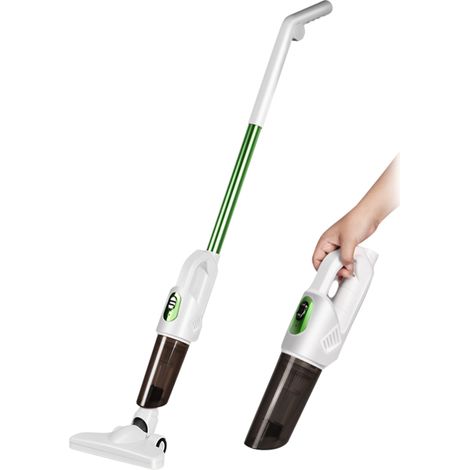 Aspiradora de mano inalámbrica recargable con una potente succión de 20.000 Pa, aspiradora 2 en 1 con mango, boquilla para ranuras desmontable y cepillo para el hogar, la oficina y el coche. (1/5)