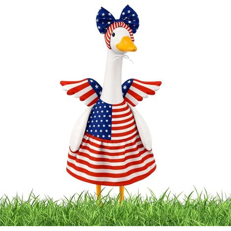 Gans Outfits Patriotisches Kostüm für Gänsestatue zum 4 Juli