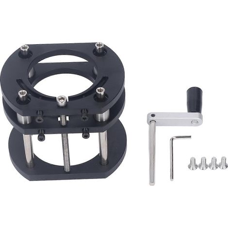 Système de levage de table de fraisage à 4 mors pour le fraisage électrique de rainures, le taillage de tenons et l'ébavurage.