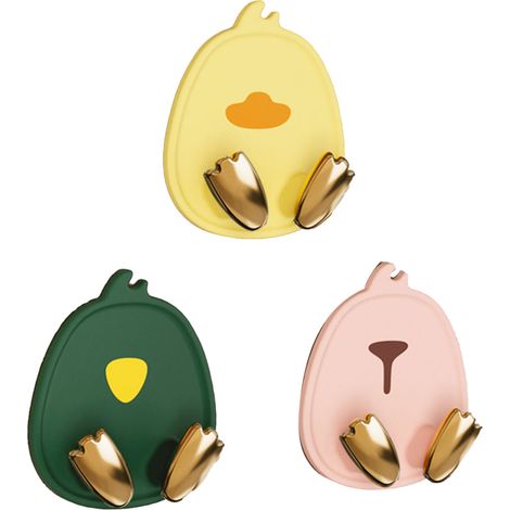3-teiliges Set multifunktionaler Klebehaken für die Wand, luxuriöses, leichtes, elegantes und verspieltes Design, für Küche, Badezimmer oder Schlafzimmer (1/5)