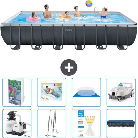 Intex Piscina Ultra XTR Rettangolare - 732x366x132 cm - 9-pezzi  S584