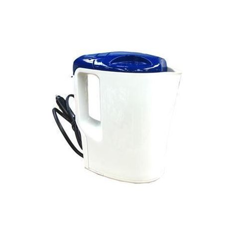 Bouilloire Electrique 24V 1 Litre 250W Blanc et Bleu (1/4)