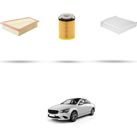 Kit tagliando 3 filtri compatibile con Mercedes CLA (C117,X117) 180 90kw Dal 2013 (1/5)