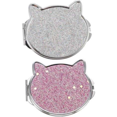 2 Pièces Miroir De Courtoisie Pliant Miroir De Maquillage Pliable Miroir De Poche pour Femmes Miroir De Maquillage Portable Maquillage De Poche Double Face Mini Miroir Miroir (1/5)