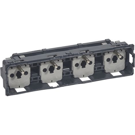 Legrand – Prise de courant complète 2P+T précâblée – Pour chantiers humides – Indice de protection IP44 – 16A – Montage facile