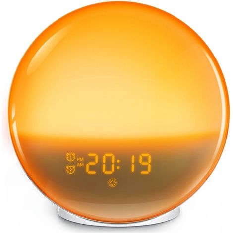 Sonnenaufgangs-Wecker für Kinder mit WLAN, FM-Radio, Sprachsteuerung für Google und Tmall Genie, 7 Naturgeräusche (1/5)