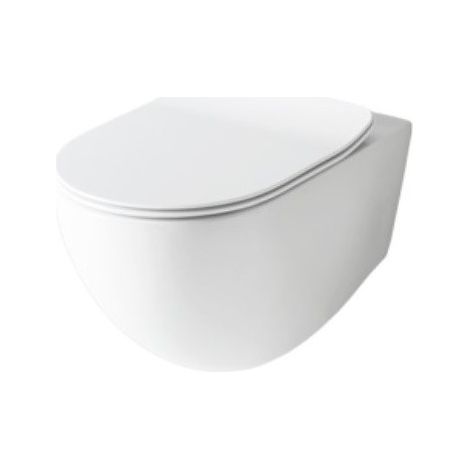 Vaso sospeso 36x52 cm in ceramica bianco lucido - Art Ceram File - Senza copri wc