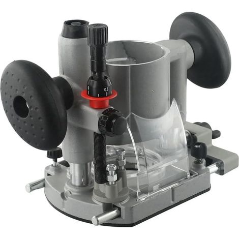 Machine de Coupe Réglable avec Base de Toupie Plongeante, Double Poignée, Outil Électrique de Fraisage Robuste pour le Travail Du Bois de Précision (1/5)