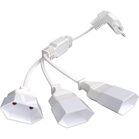 Euro Extension Cable Power Extensions EU Extension Plug Extension Cable Euro Plug to Euro Plug Extension Cord White (1/5)