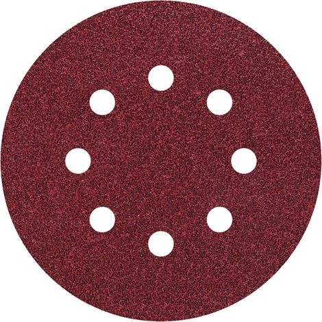 Wolfcraft  2070100 Exzenterschleifpapier mit Klett, gelocht Körnung (num) 80  (Ø) 125 mm 25 St. (1/2)